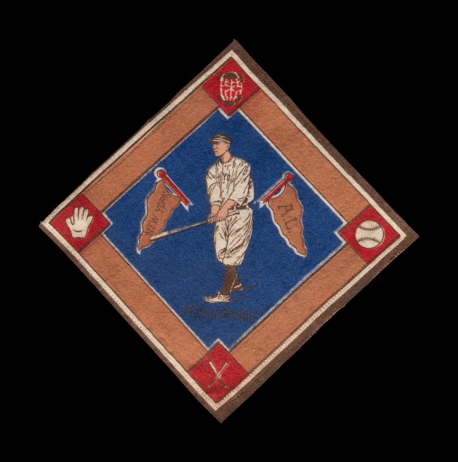 A Group of Six Assorted 1914 B-18 Baseball Quilt Flannel Panels,