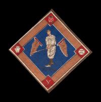 A Group of Six Assorted 1914 B-18 Baseball Quilt Flannel Panels,
