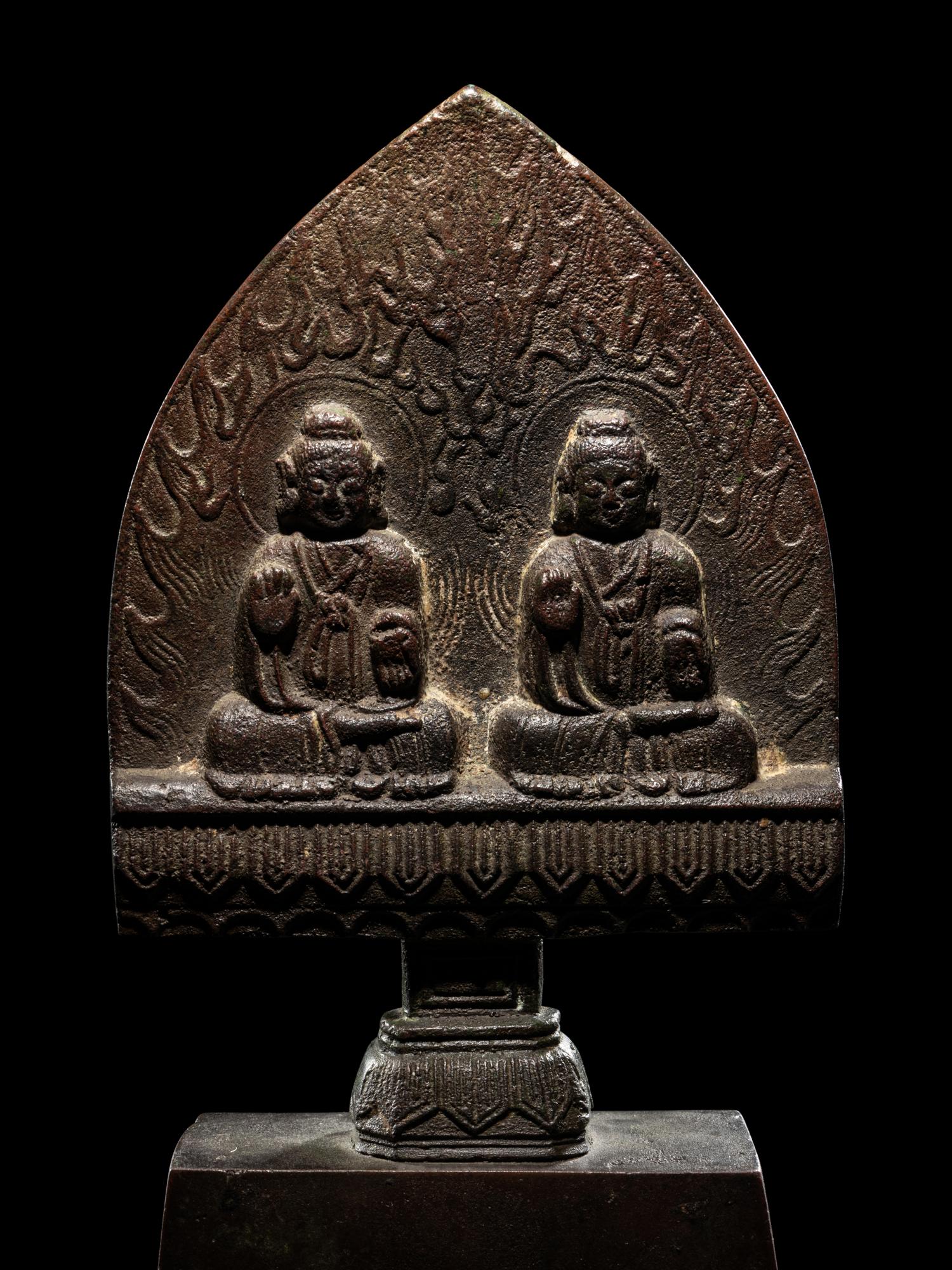 A Chinese Bronze Votive Figure of Buddha