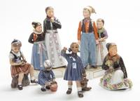 A Group of Danish Porcelain Figures Height of tallest 9 inches. — SECOND HALF 20TH CENTURY