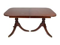 A Regency Style Mahogany Double-Pedestal Dining Table