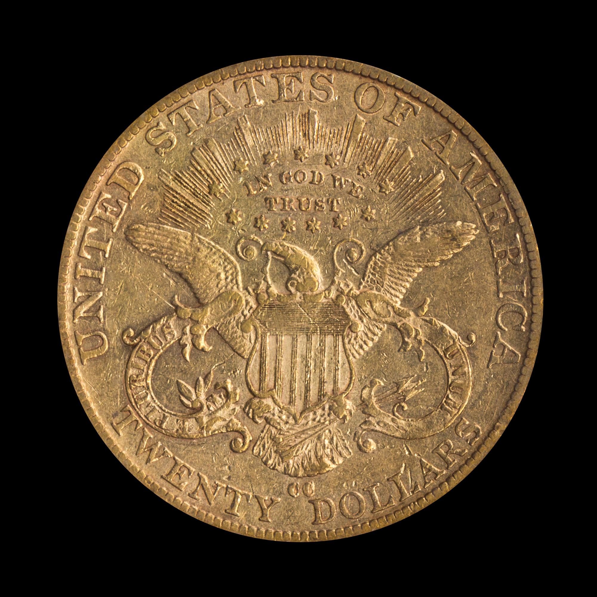 A United States 1889-CC Liberty Head $20 Gold Coin