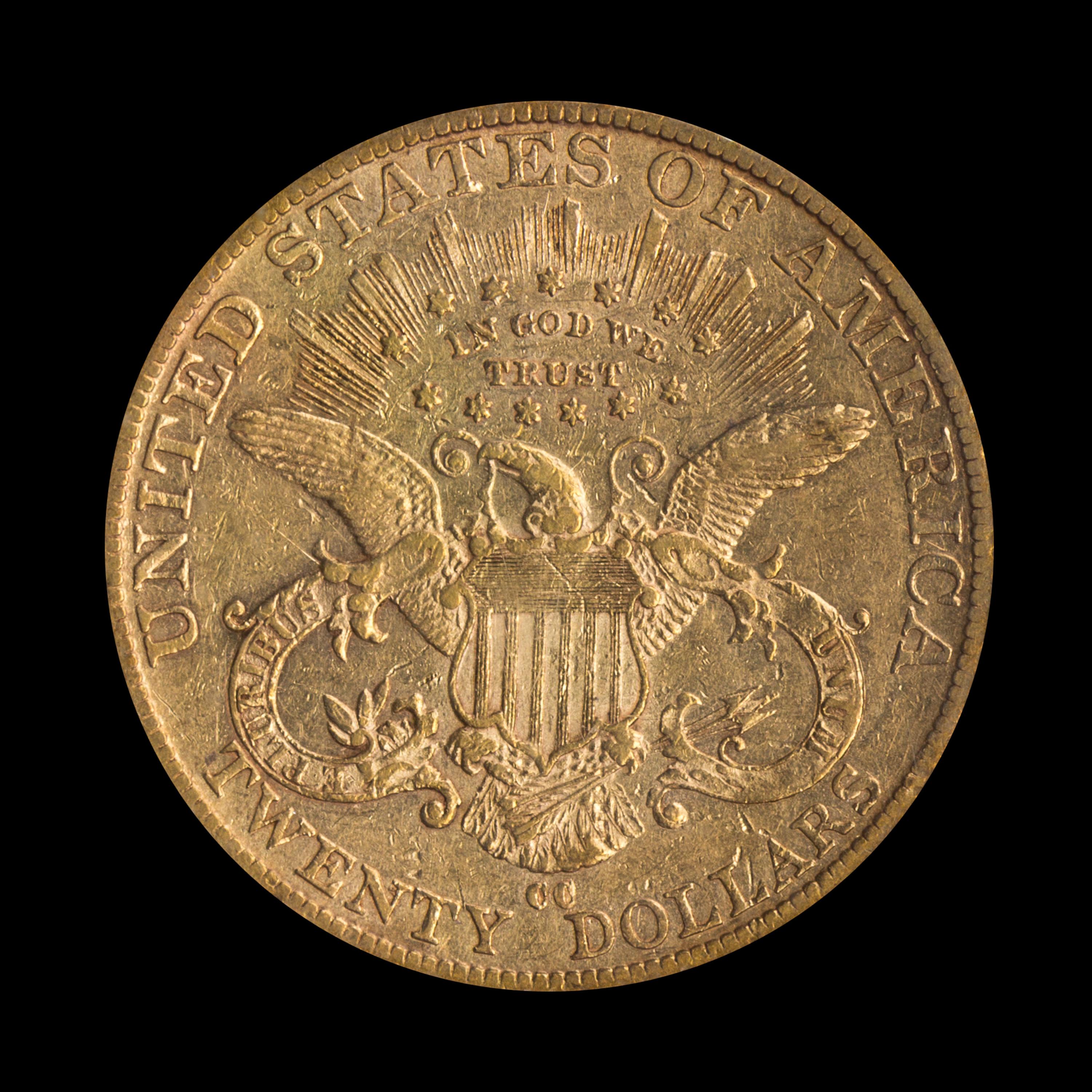 A United States 1889-CC Liberty Head $20 Gold Coin