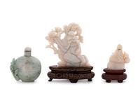 Three Chinese Hardstone Articles