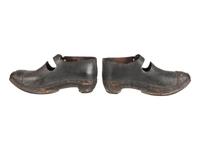 [CIVIL WAR]. Confederate wooden-soled shoes, ca 1861-1865.