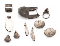 Navajo Silver, Turquoise, and Coral Jewelry