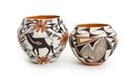 Two Acoma Jars First height 6 x diameter 7 inches.