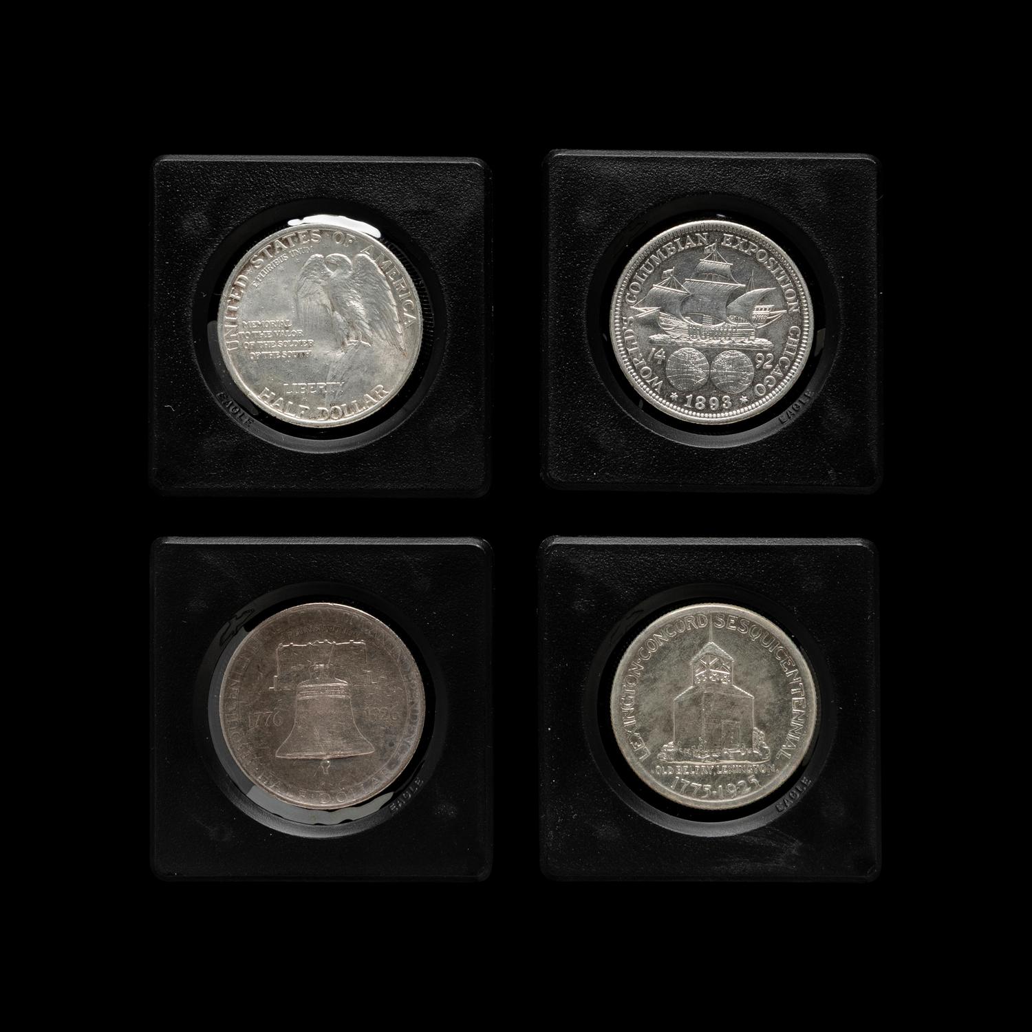 A Group of Four United States Commemorative 50c Coins