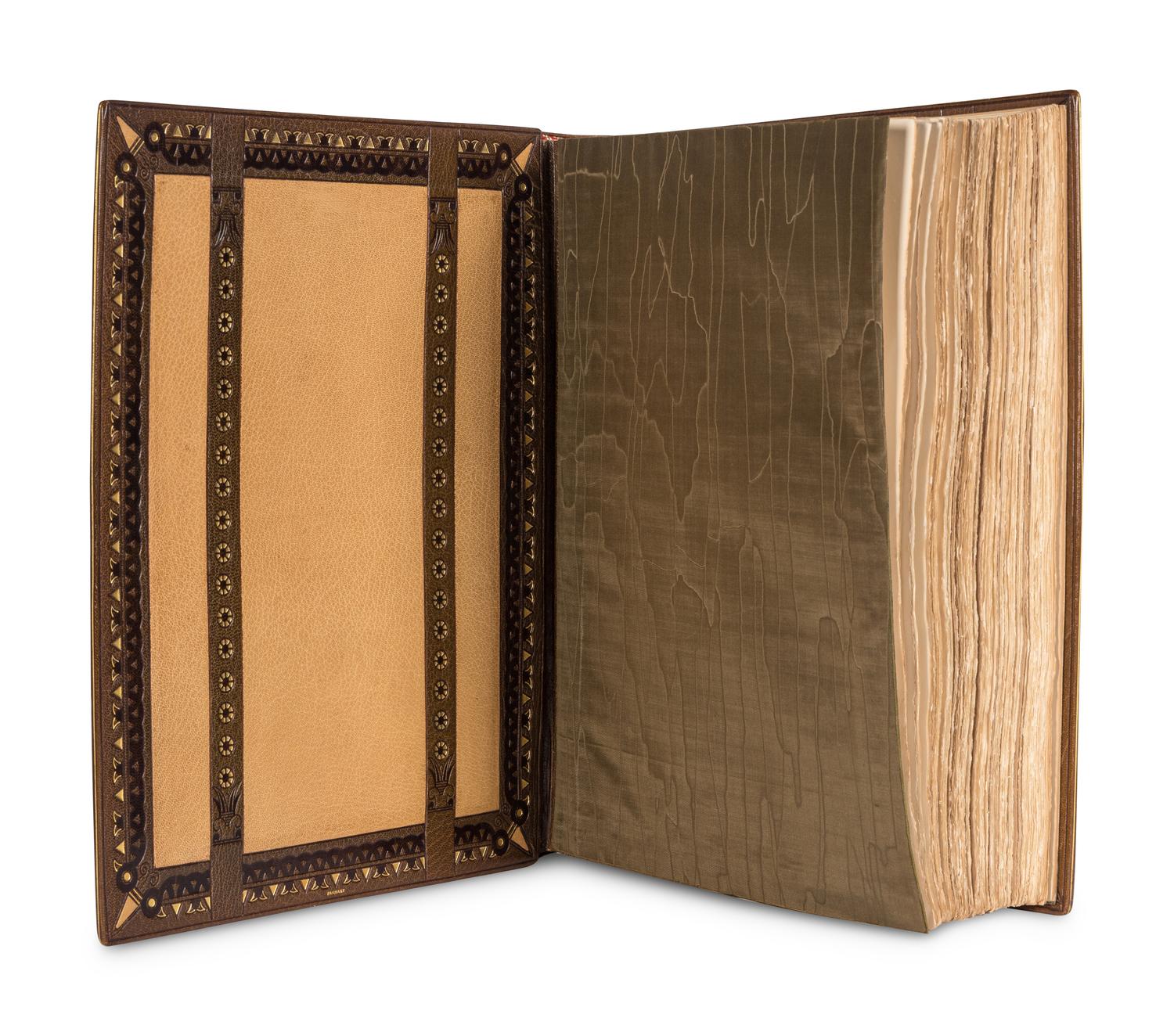 [BINDINGS] -- [BIBLE, in French]. TISSOT, James (1836-1902), illustrator. La Sainte Bible . Paris: M. de Brunhoff, 1904.