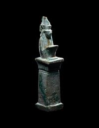 An Egyptian Faience Horus