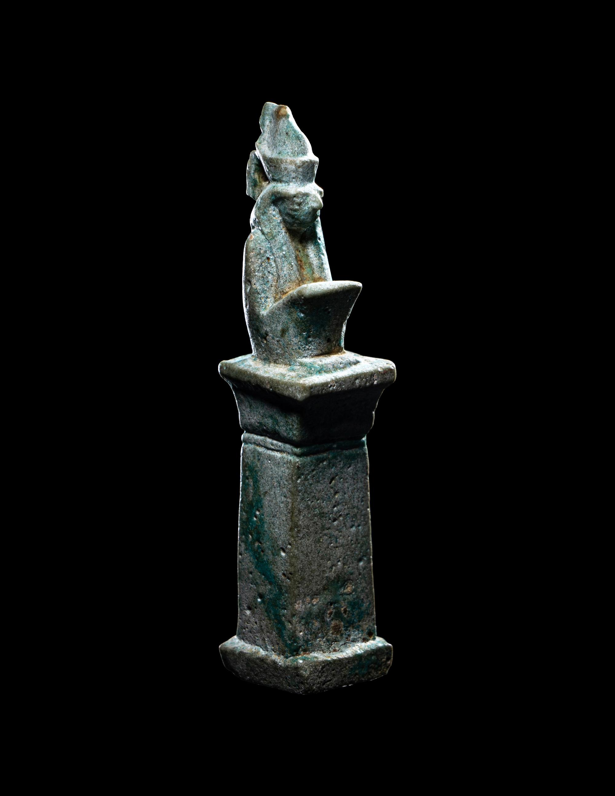 An Egyptian Faience Horus