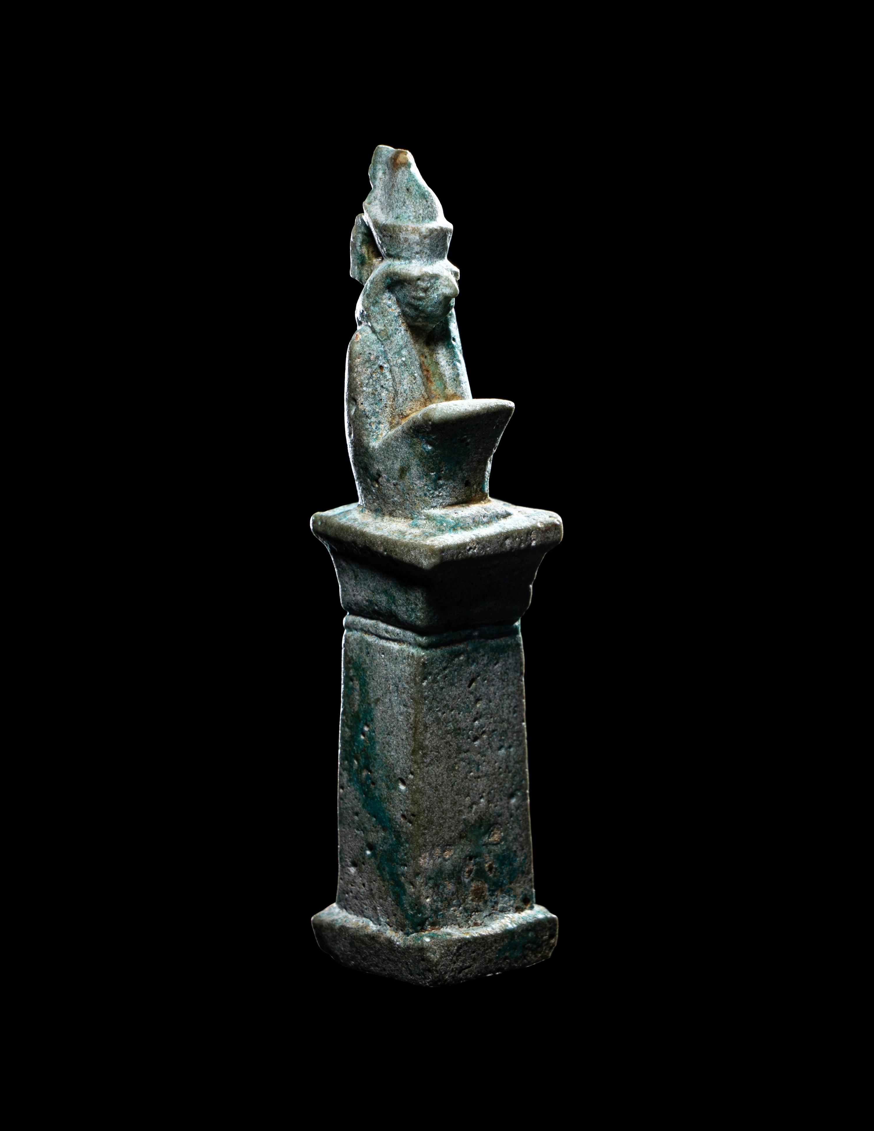 An Egyptian Faience Horus