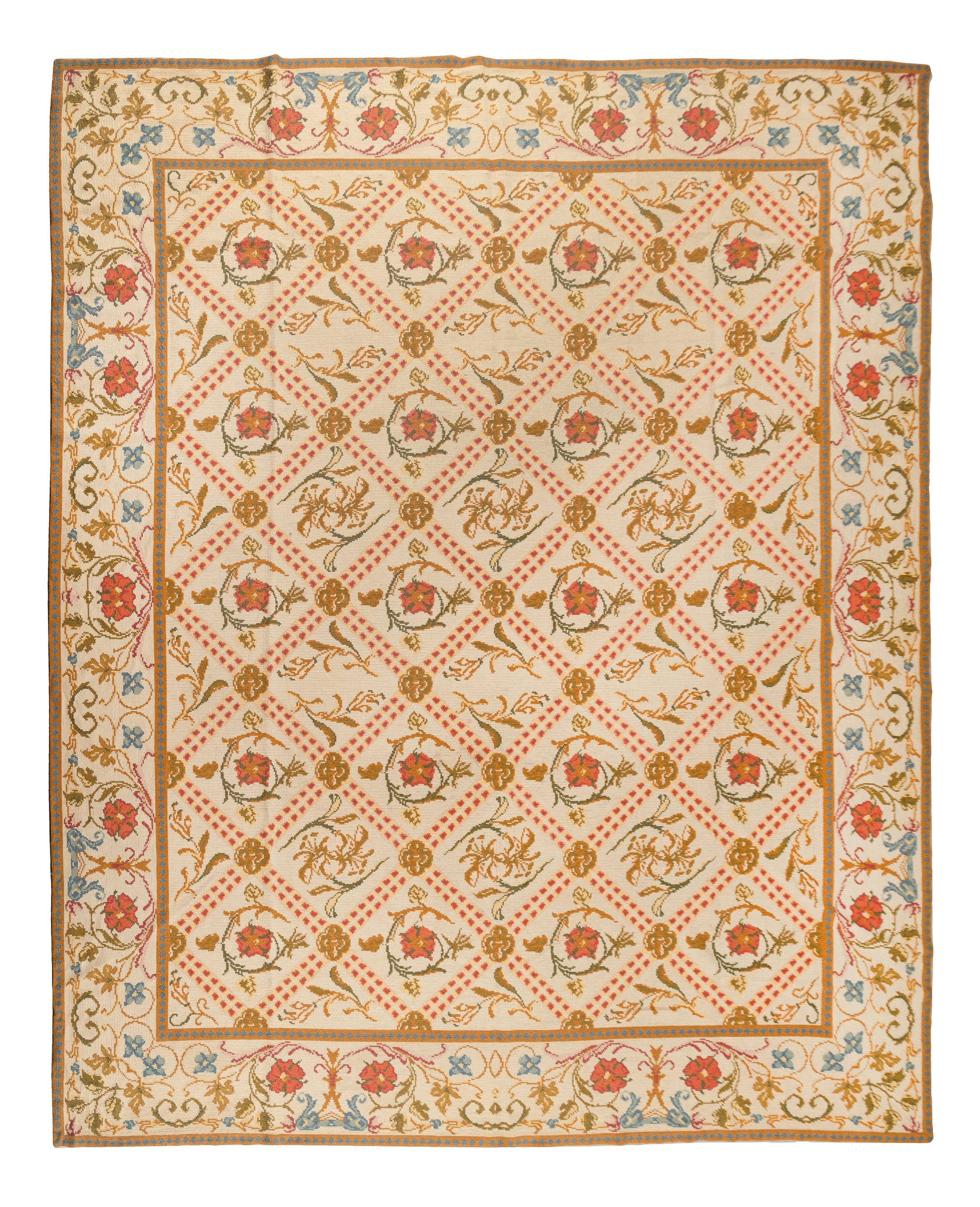 A Portuguese Needlepoint Rug