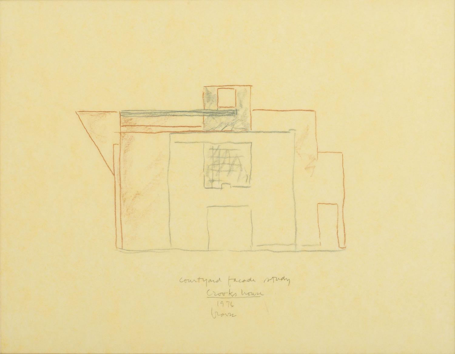 Group of 8 Architectural Drawings from The Crooks' House, 1976