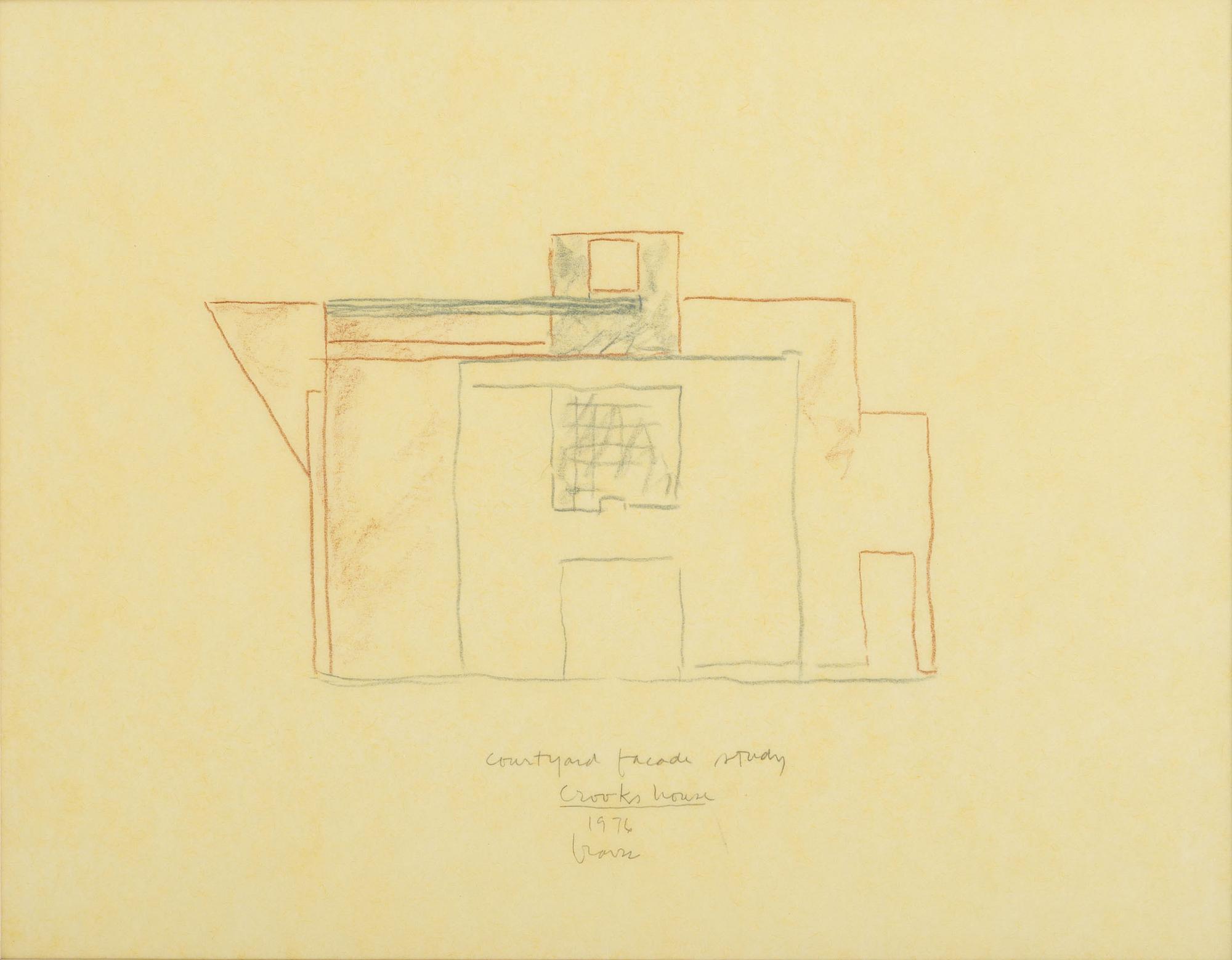 Group of 8 Architectural Drawings from The Crooks' House, 1976