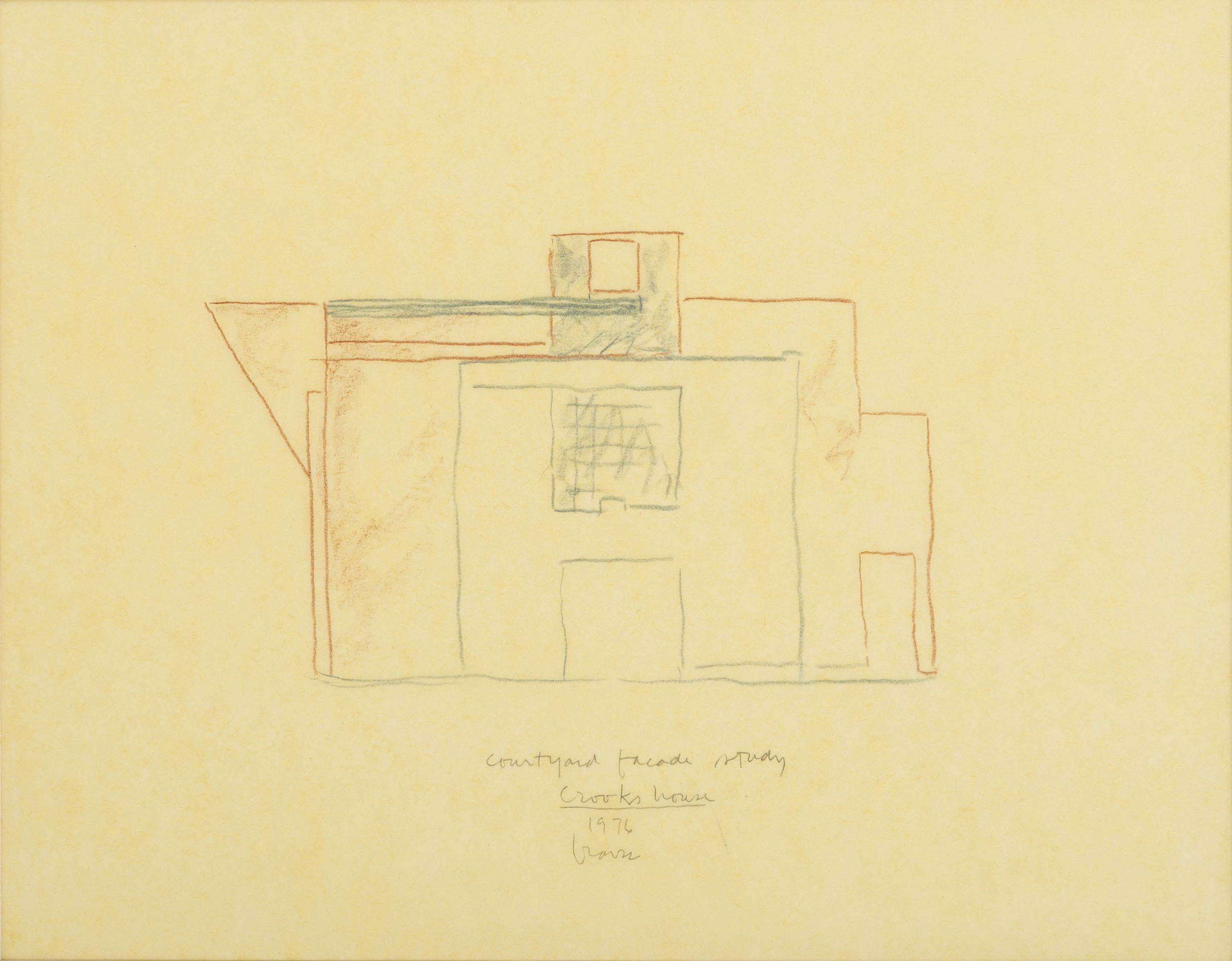 Group of 8 Architectural Drawings from The Crooks' House, 1976