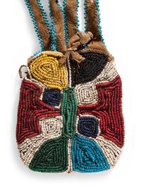 Prairie Beaded Hide Puzzle Pouch