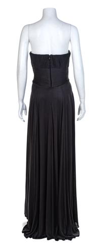 Lloyd Klein Black Strapless Silk Knit Dress, 1990-2000s No size label