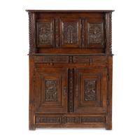 A Jacobean Carved Oak Cupboard