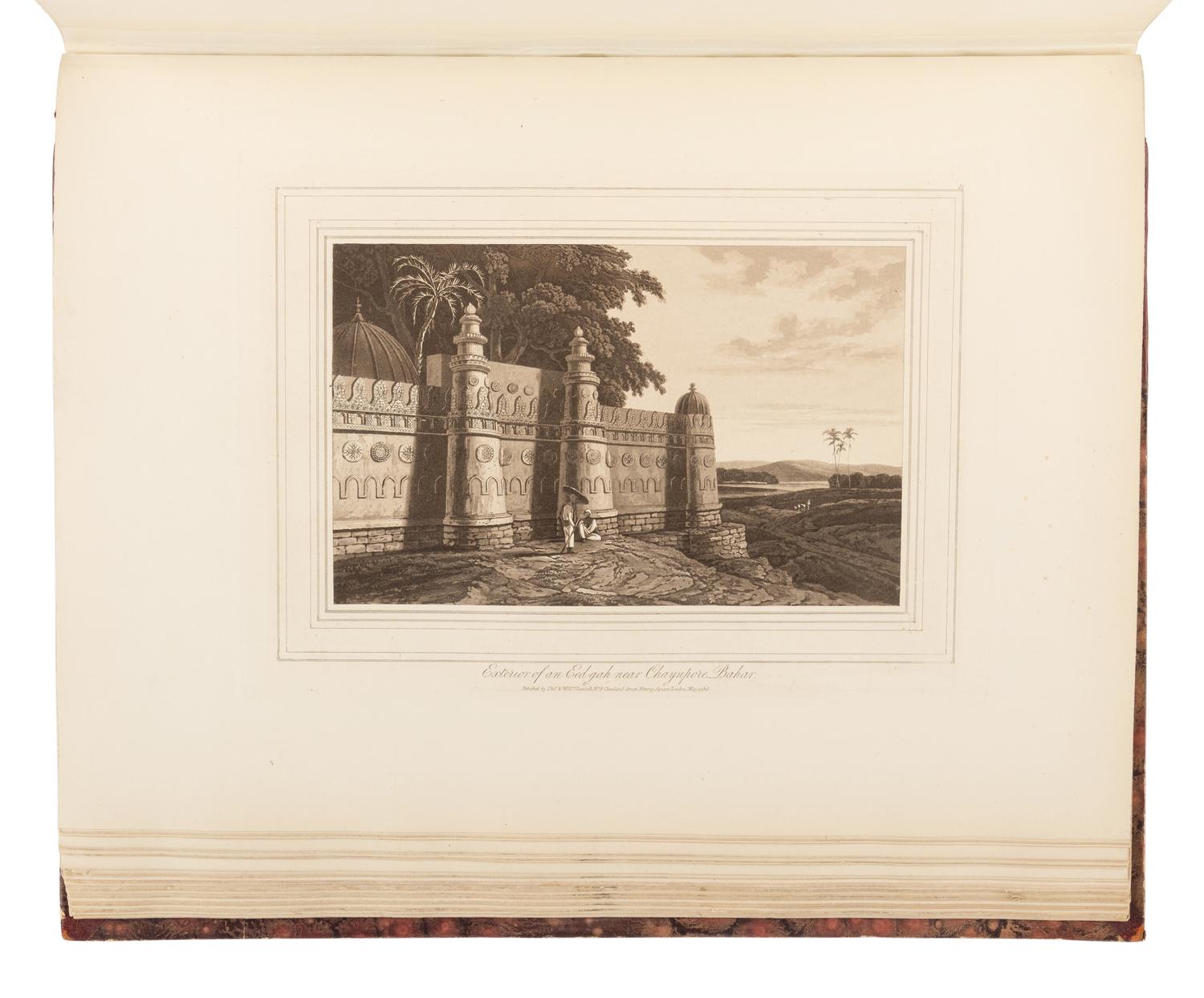 DANIELL, Thomas (1749-1840) and William DANIELL (1769-1837). Oriental Scenery. One Hundred and Fifty Views of the Architecture, Antiquities and Landscape Scenery of Hindoostan . London: for the authors, 1816.