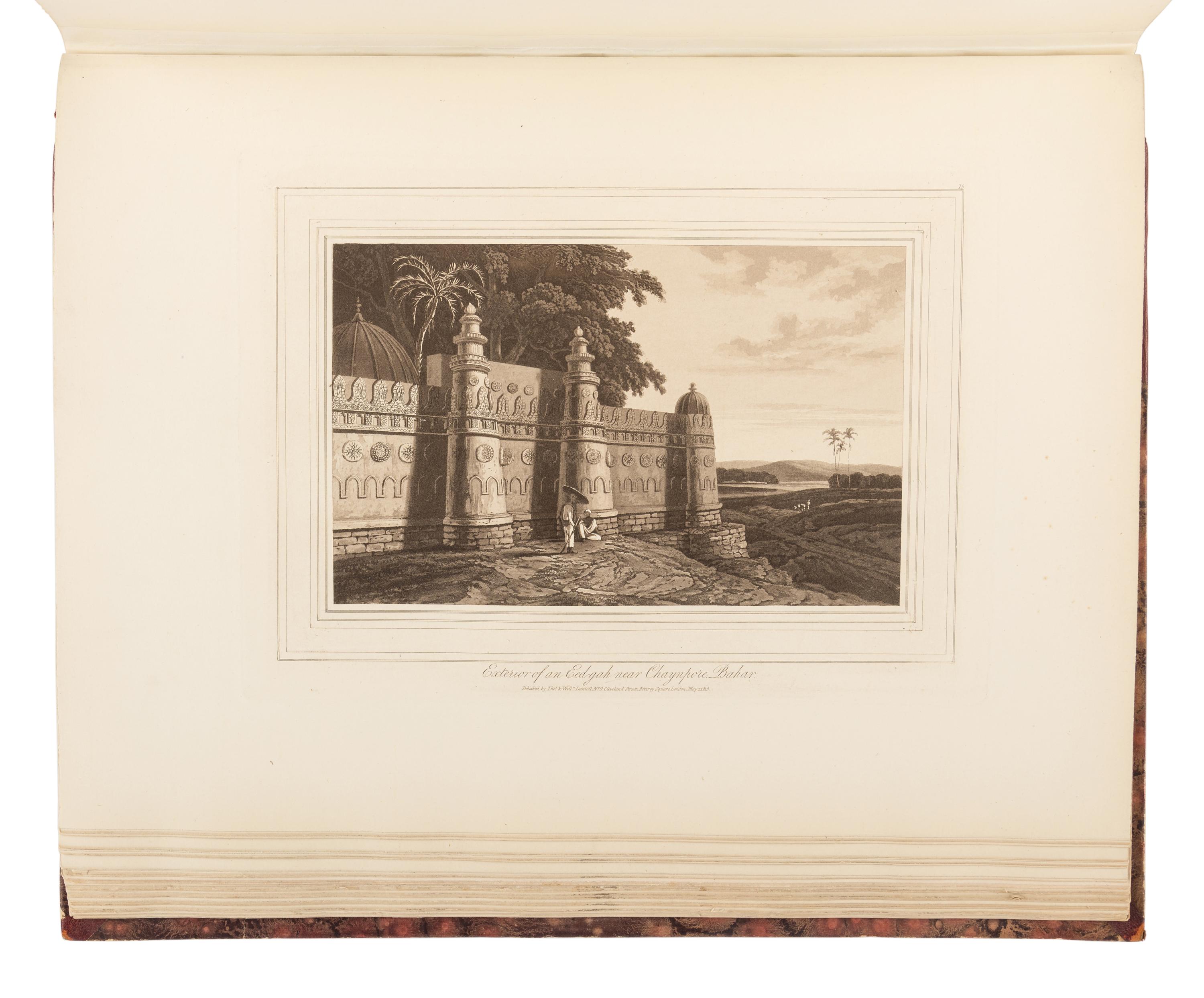 DANIELL, Thomas (1749-1840) and William DANIELL (1769-1837). Oriental Scenery. One Hundred and Fifty Views of the Architecture, Antiquities and Landscape Scenery of Hindoostan . London: for the authors, 1816.