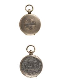 [EARLY PHOTOGRAPHY]. 11 lockets containing daguerreotypes and tintypes.