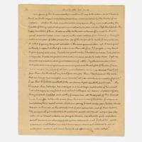 [Washington, George] Jefferson, Thomas Autograph Letter, signed