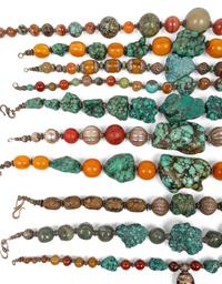 A Group of Thirteen Beaded Necklaces
