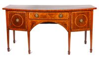 A George III Mahogany Sideboard Height 36 x width 74 x depth 27 inches. — 18TH/19TH CENTURY