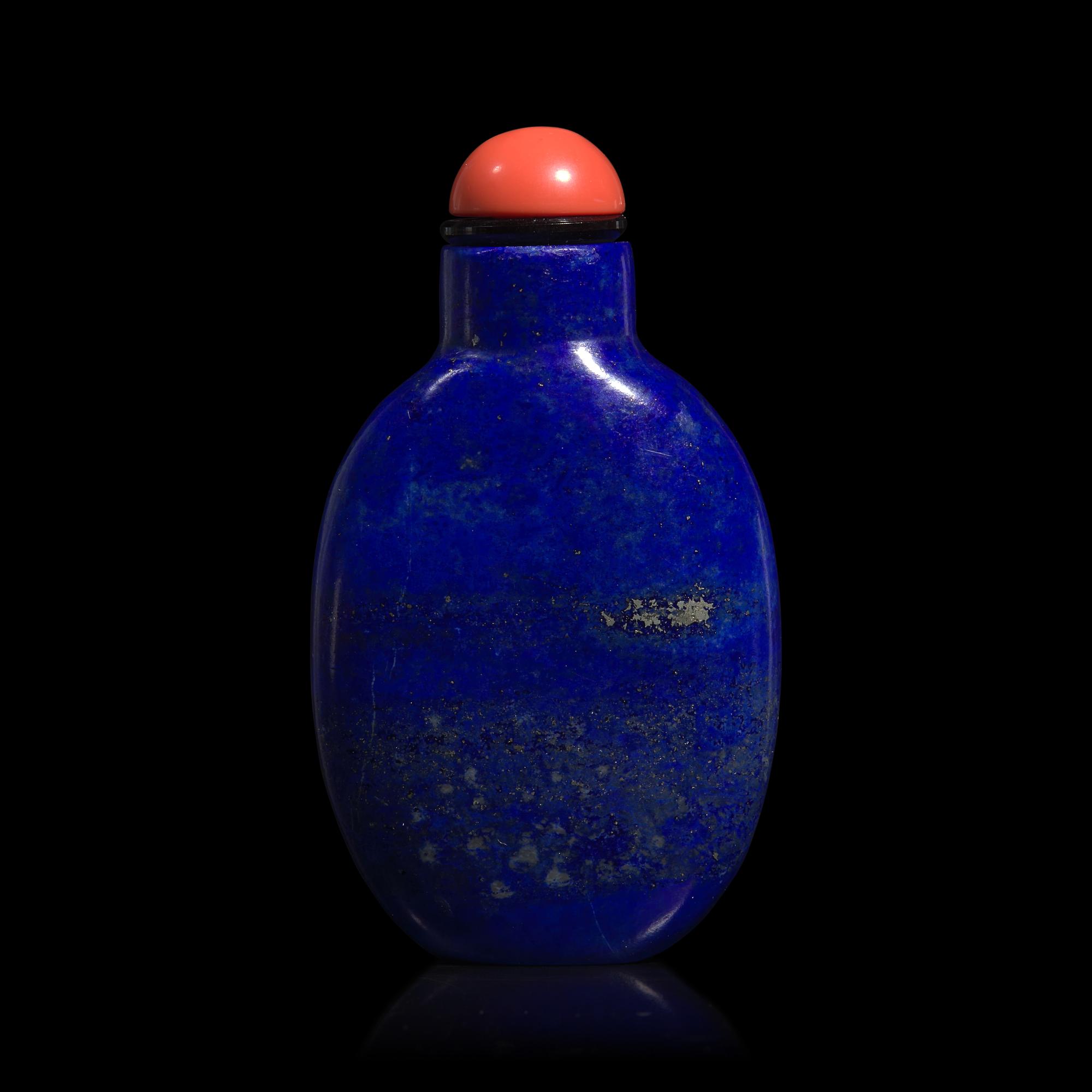 A Chinese Lapis Lazuli Snuff Bottle, Possibly 19th Century