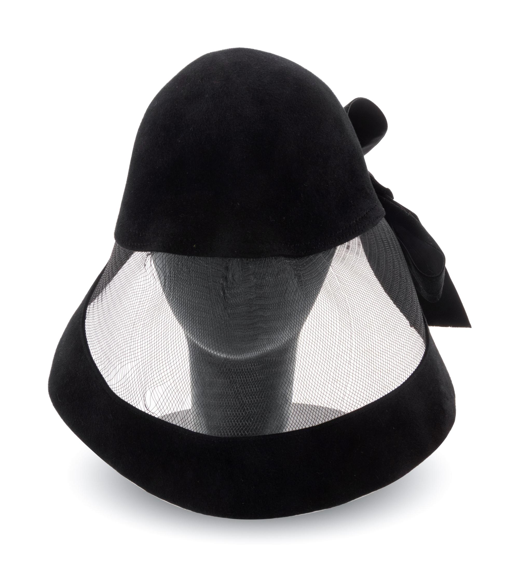 Two Pierre Cardin Hats, One Amy Downs Hat, and One Emanuel Ungaro Headband, 1960-90s