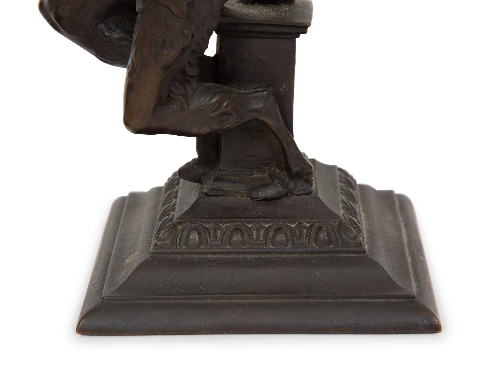 A Pair of Grand Tour Style Bronze Satyr Figures