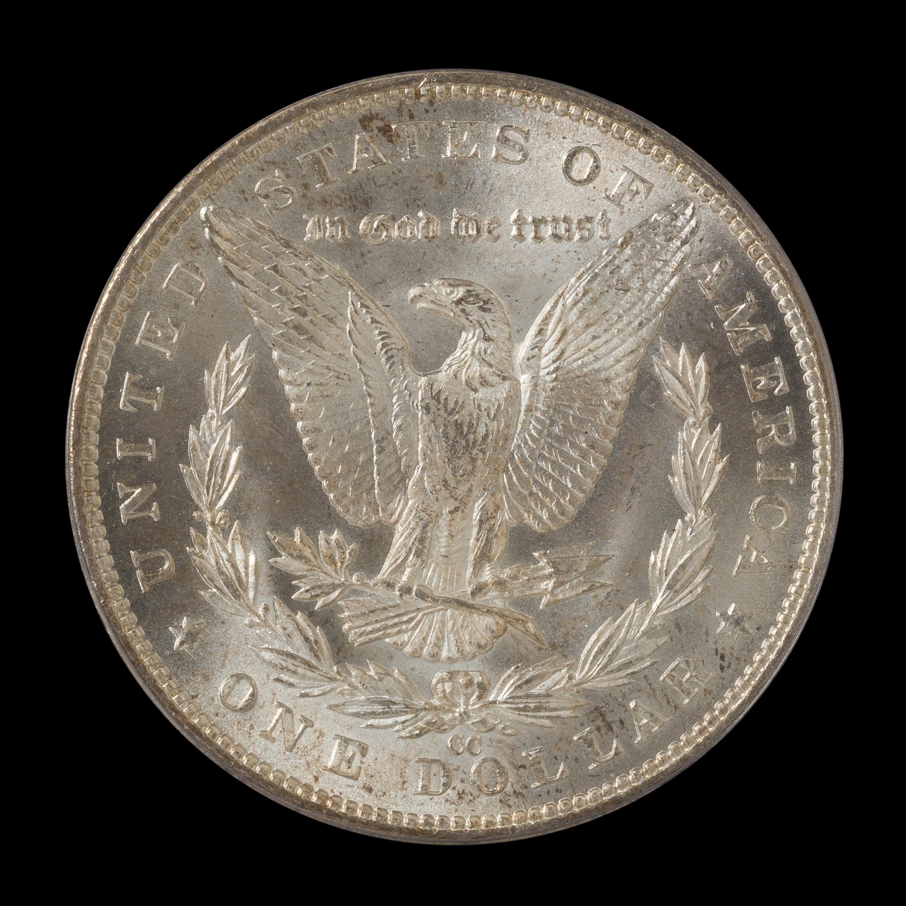 A United States 1883-CC Morgan Silver Dollar Coin