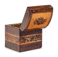 A Regency Inlaid Tea Caddy