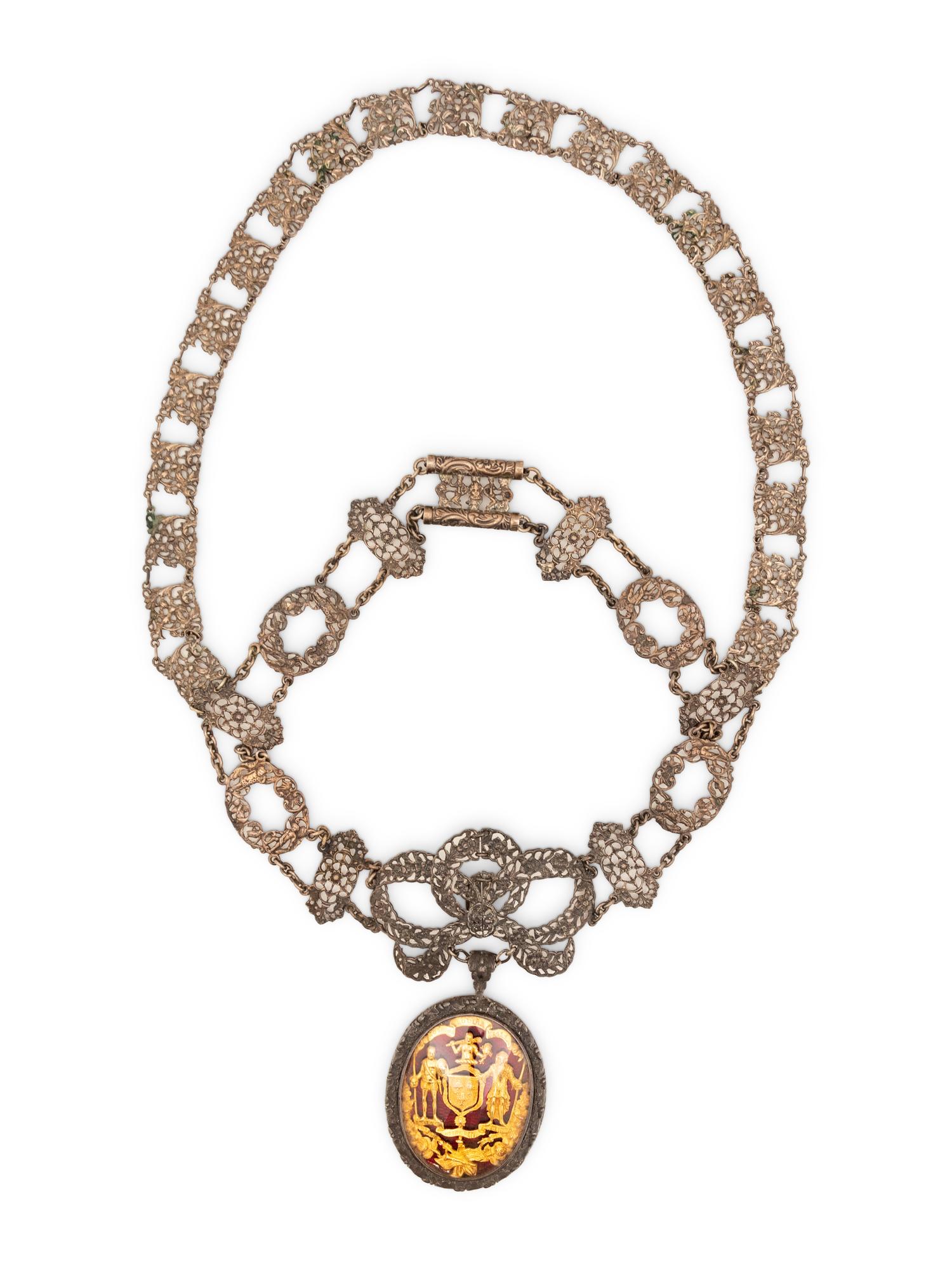 A Ceremonial Ancient Order of Druids Pendant Necklace