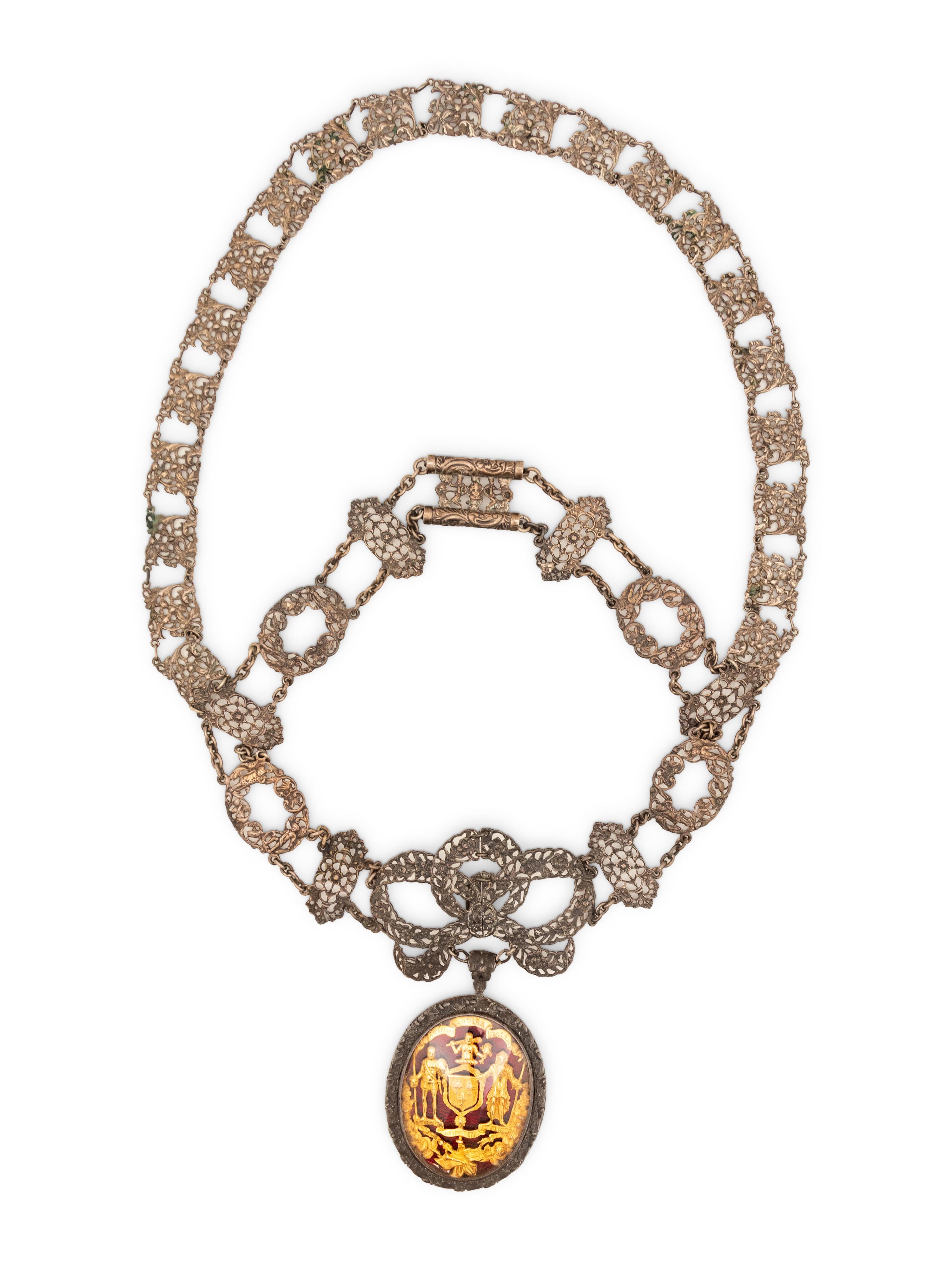 A Ceremonial Ancient Order of Druids Pendant Necklace