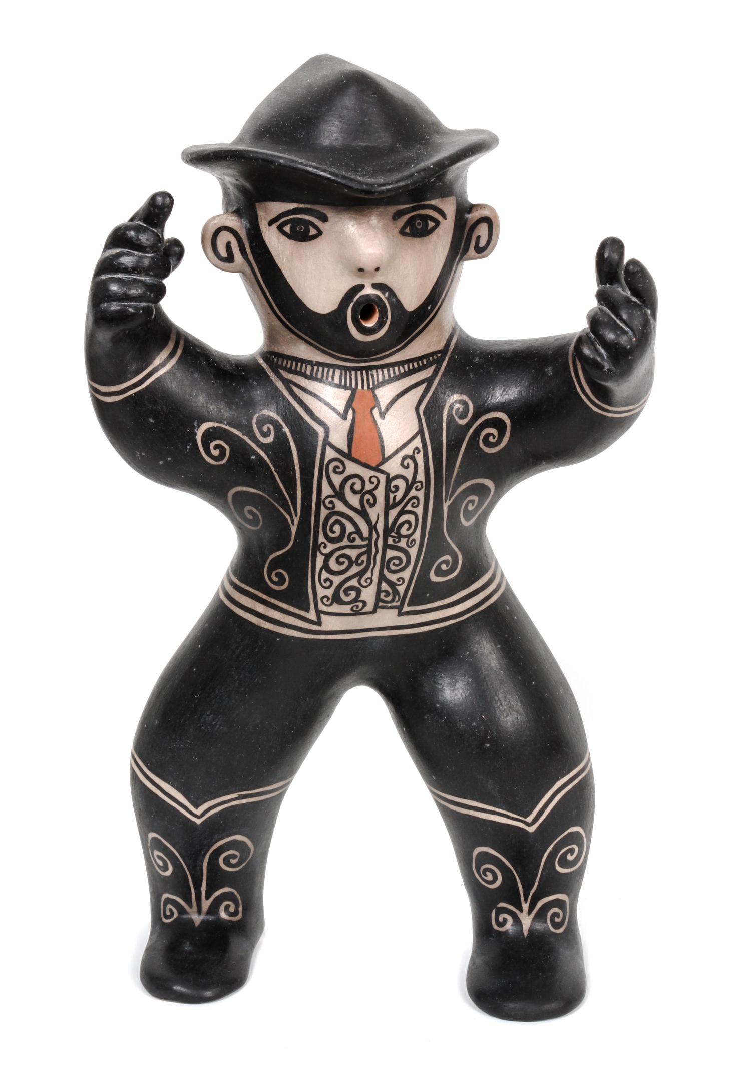 Virgil Ortiz (b. 1969), Cochiti Figure Height 14 inches.