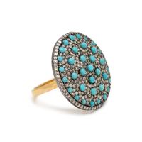 TURQUOISE AND DIAMOND RING