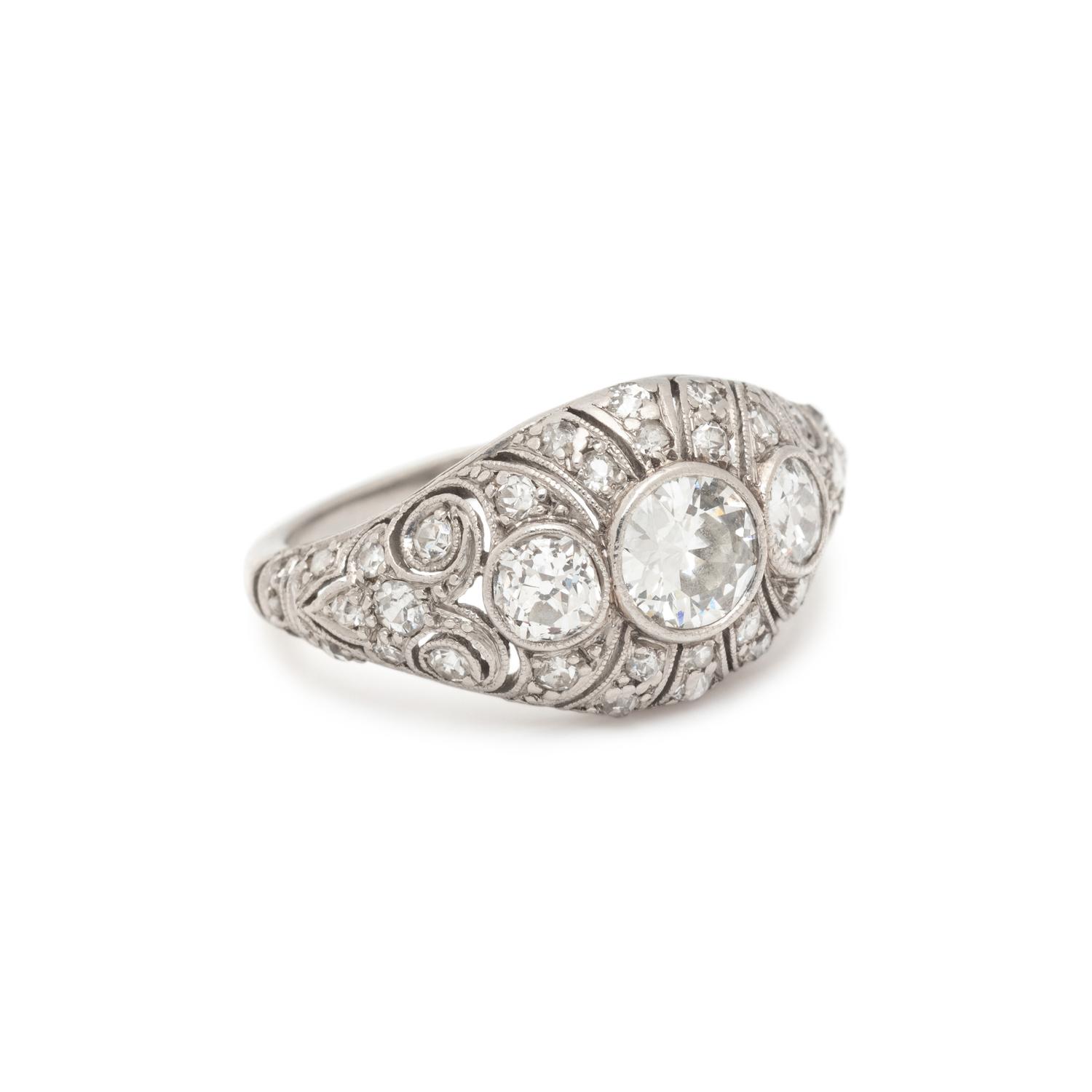 EDWARDIAN, DIAMOND RING