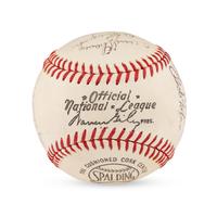 A 1970 Cincinnati Reds Team Signed Autograph Baseball
