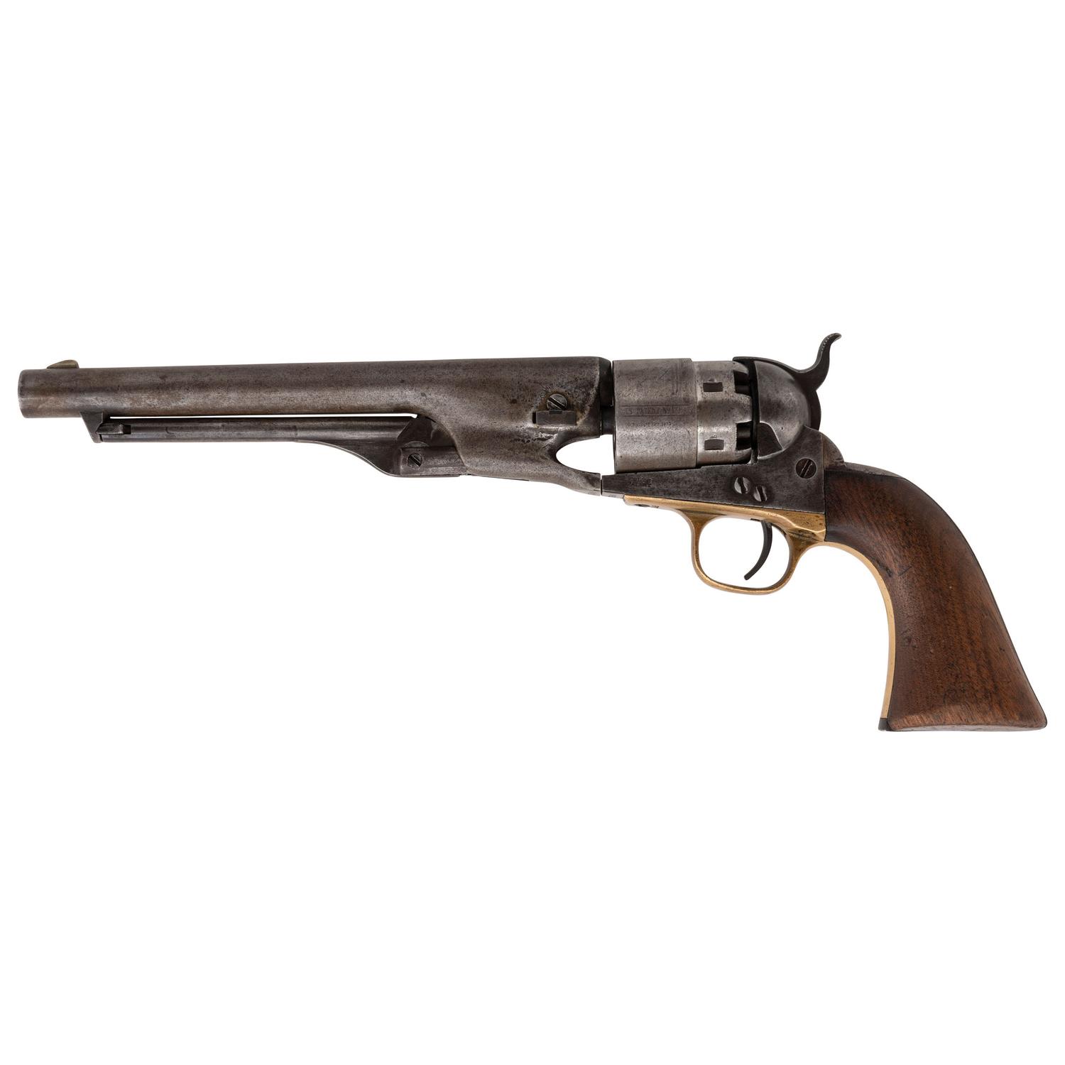 Martial Colt Model 1860 Army Revolver with Factory Letter