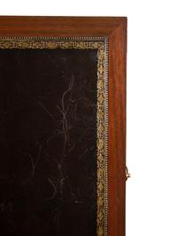A Louis XVI Gilt Bronze Mounted Mahogany Bureau Plat by Claude-Charles Saunier (French, 1735-1807)