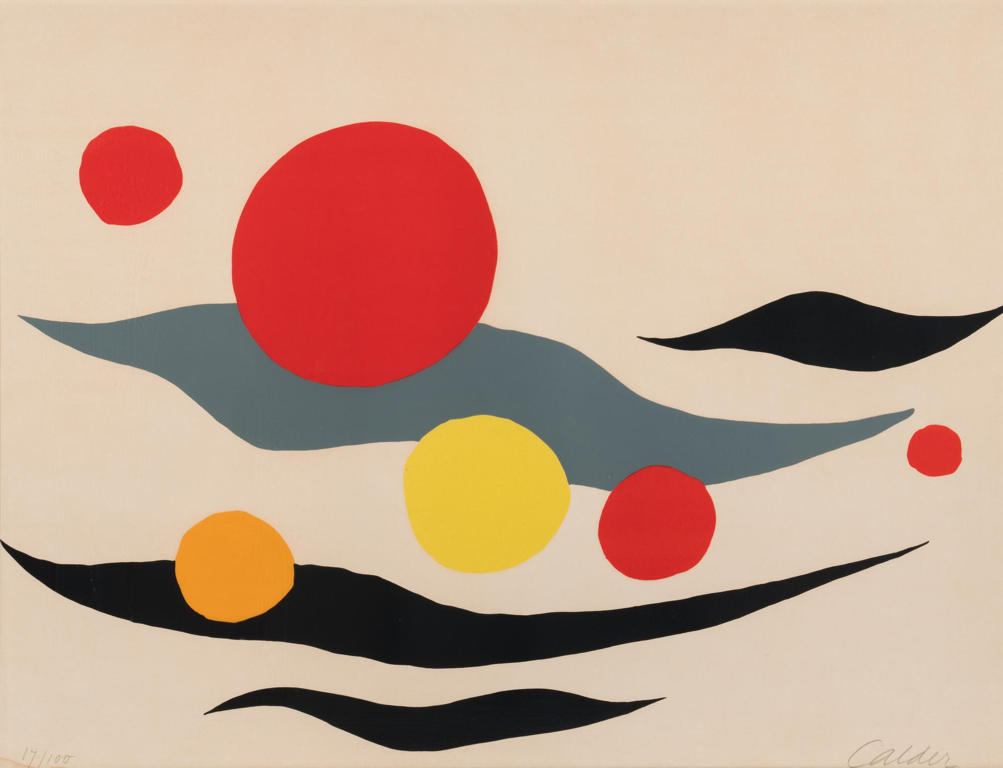 Composition with Clouds and Spheres , 1970