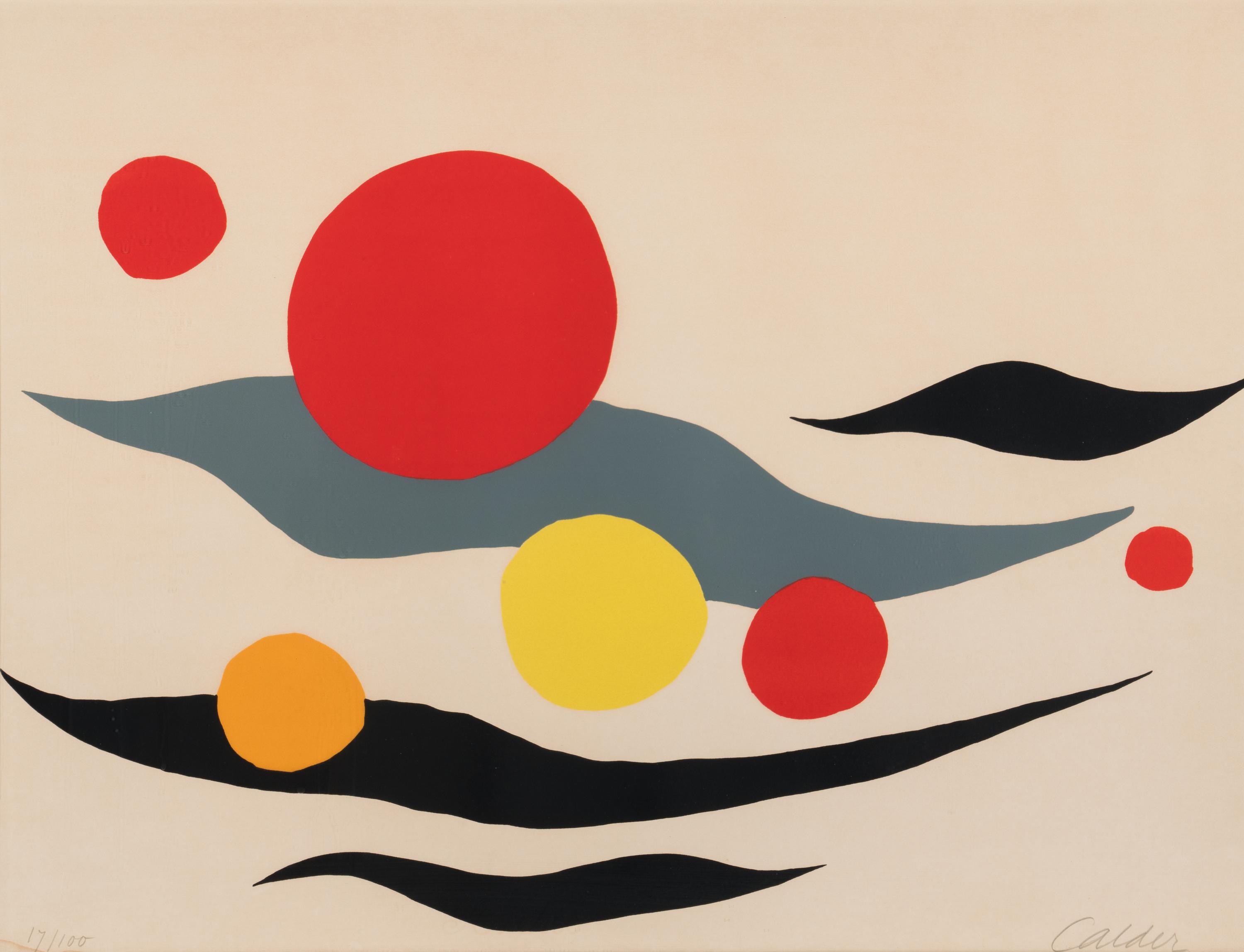 Composition with Clouds and Spheres , 1970