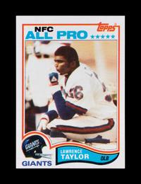 A Group of Six Topps Football Hall of Fame Rookie Cards (Including Tony Dorsett, John Elway, Dan Marino, Art Monk, Lawrence Taylor)