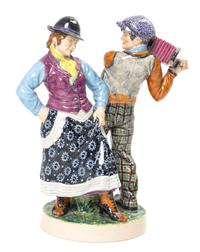 An English Pottery Figural Group Height 10 5/8 inches. — CHARLES VYSE, CIRCA 1936