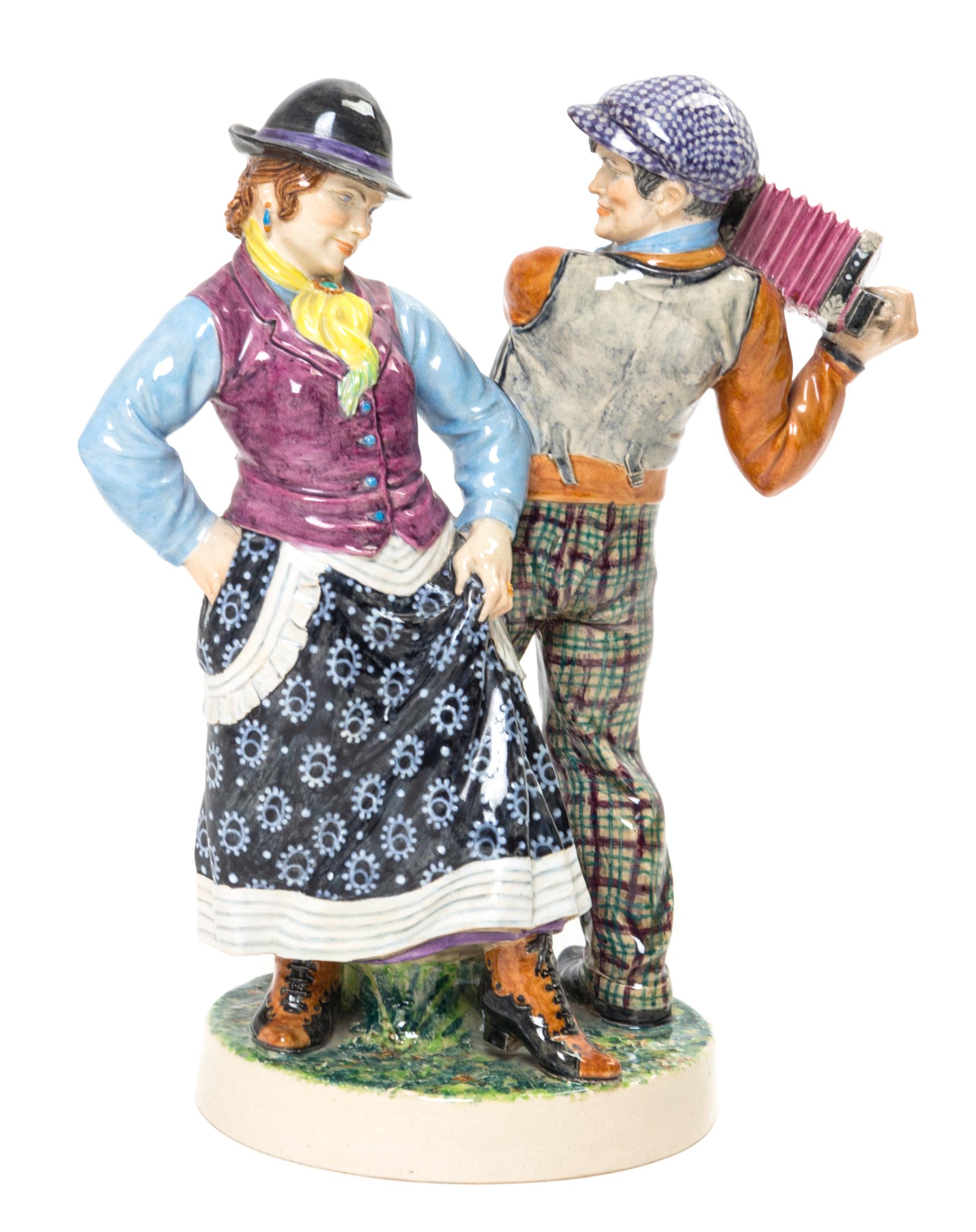An English Pottery Figural Group Height 10 5/8 inches. — CHARLES VYSE, CIRCA 1936