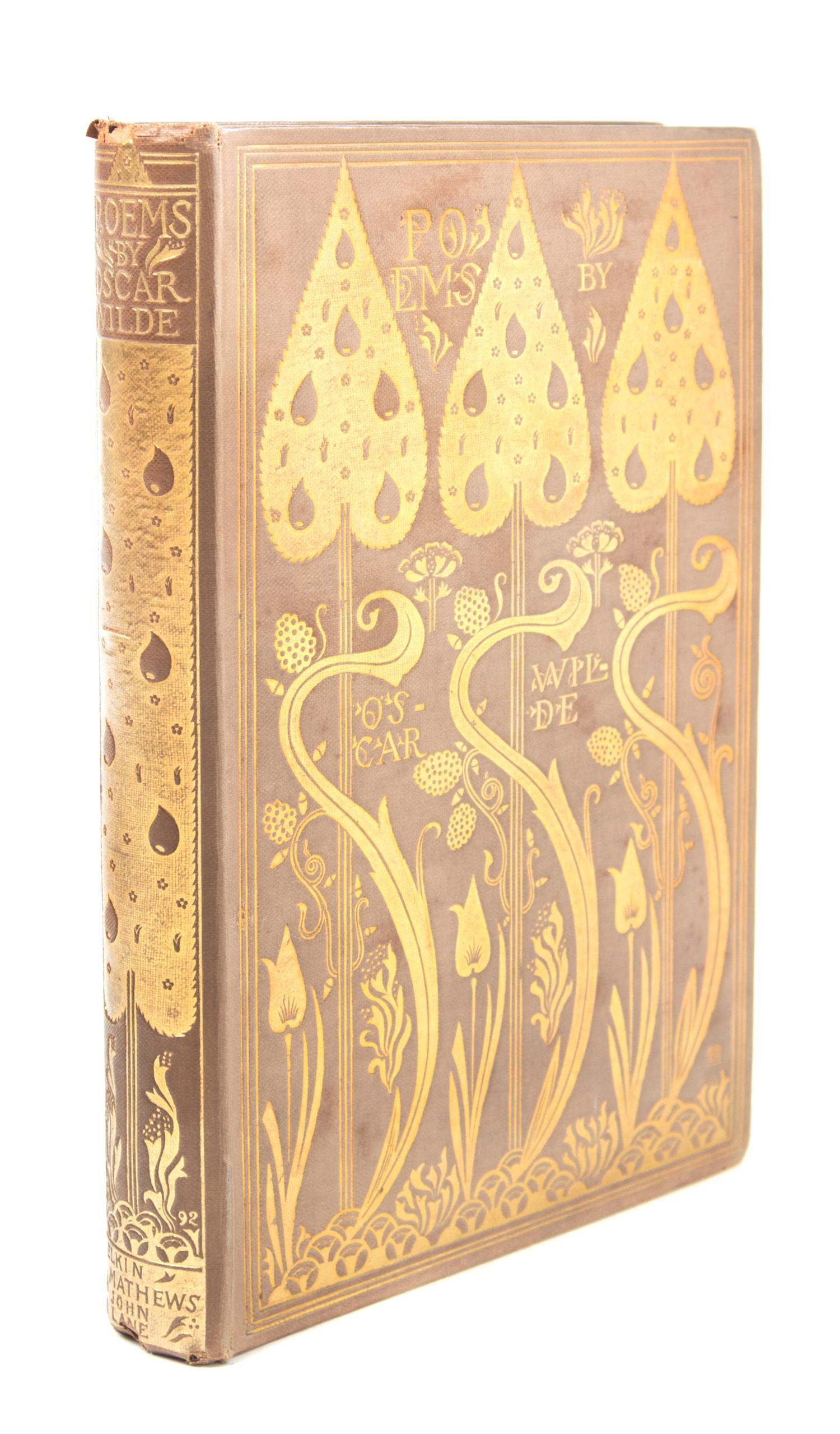 WILDE, OSCAR. Poems. London, 1892. Limited edition, signed by Wilde.