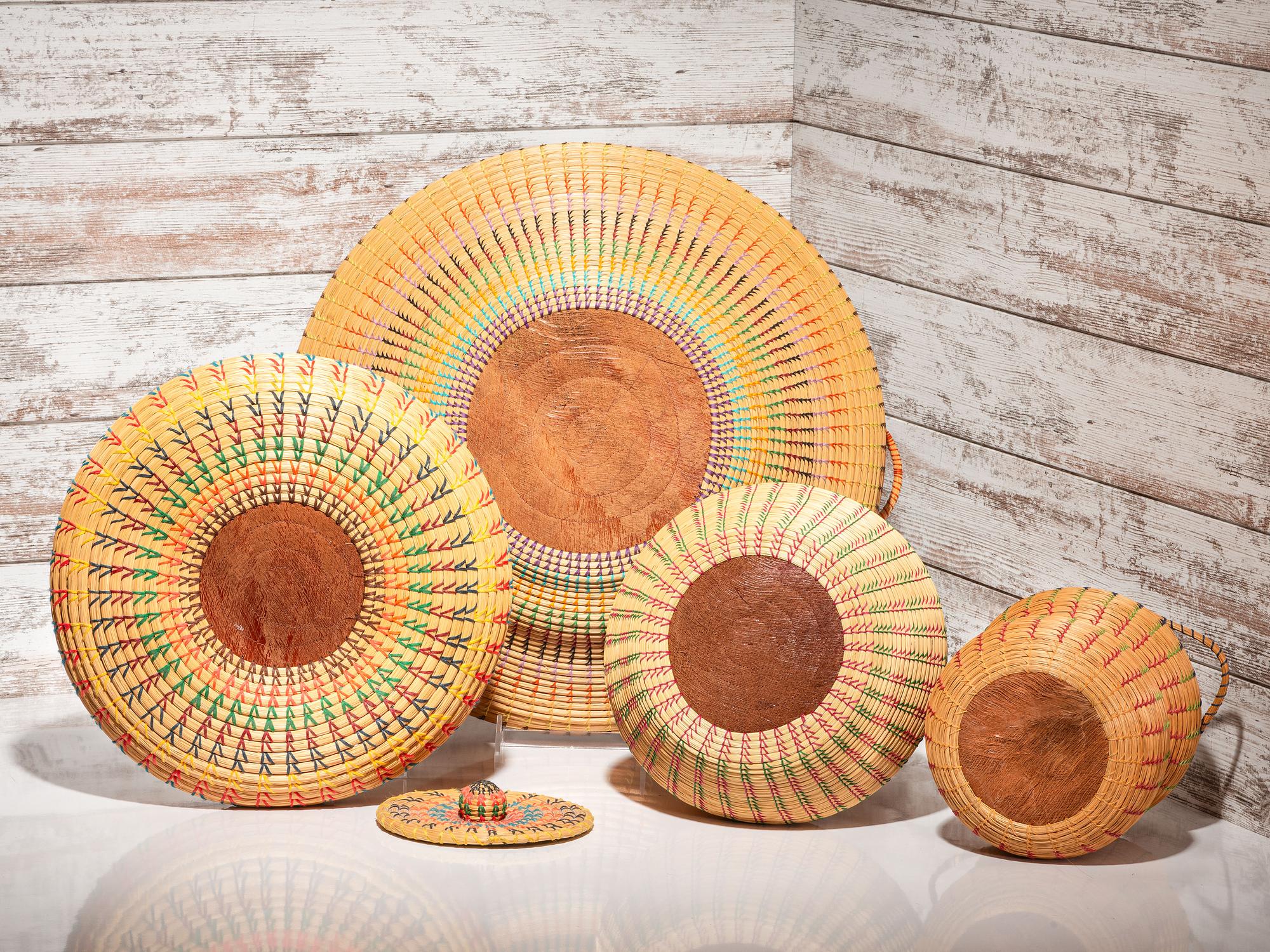 Collection of Seminole Baskets