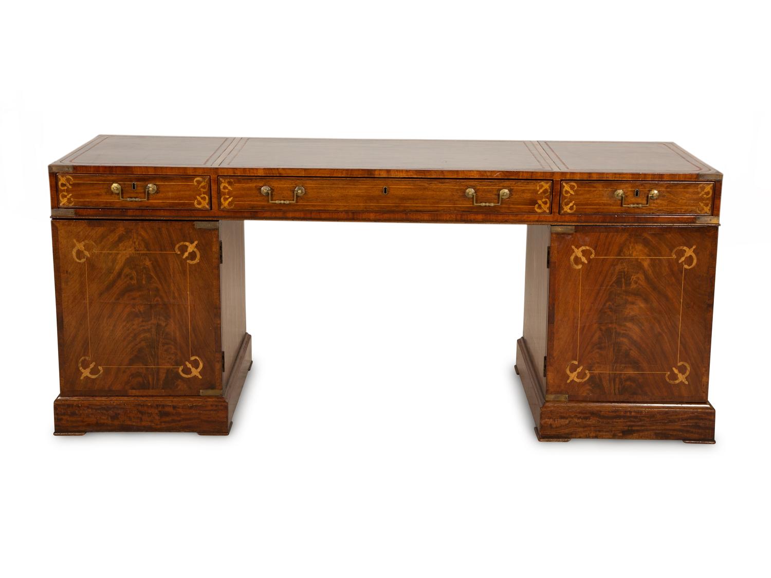 A Regency Pedestal Desk